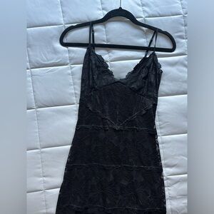 Black Lace Mini Dress